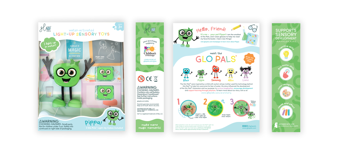 Glo Pals® Water Activated Light-Up Sensory Toys – Pippa
