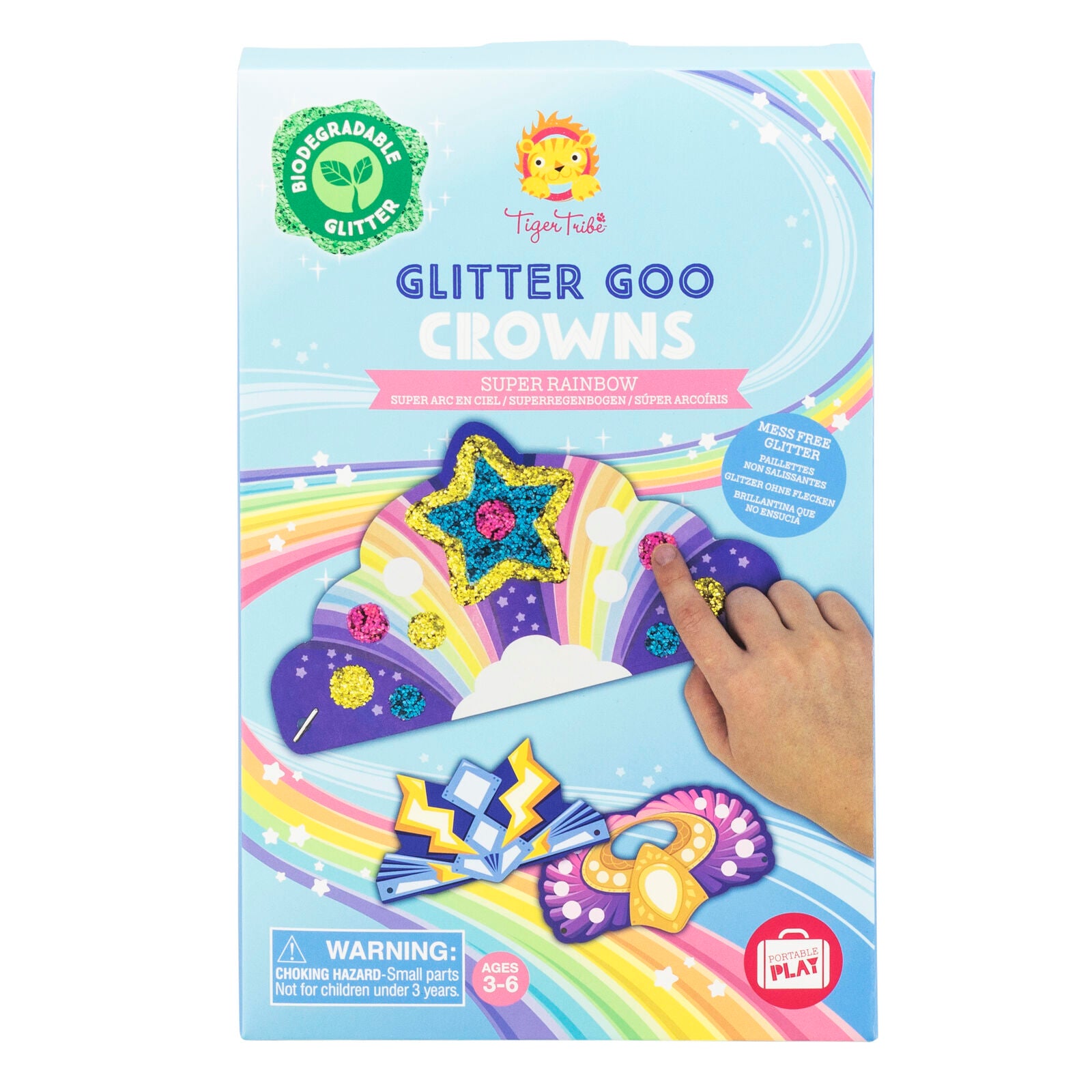 Tiger Tribe Glitter Goo Crowns – Super Rainbow