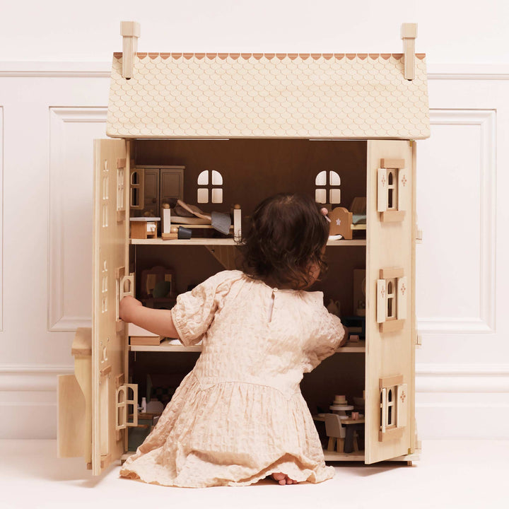 Le Toy Van Natural Wood Dollhouse – The Grand