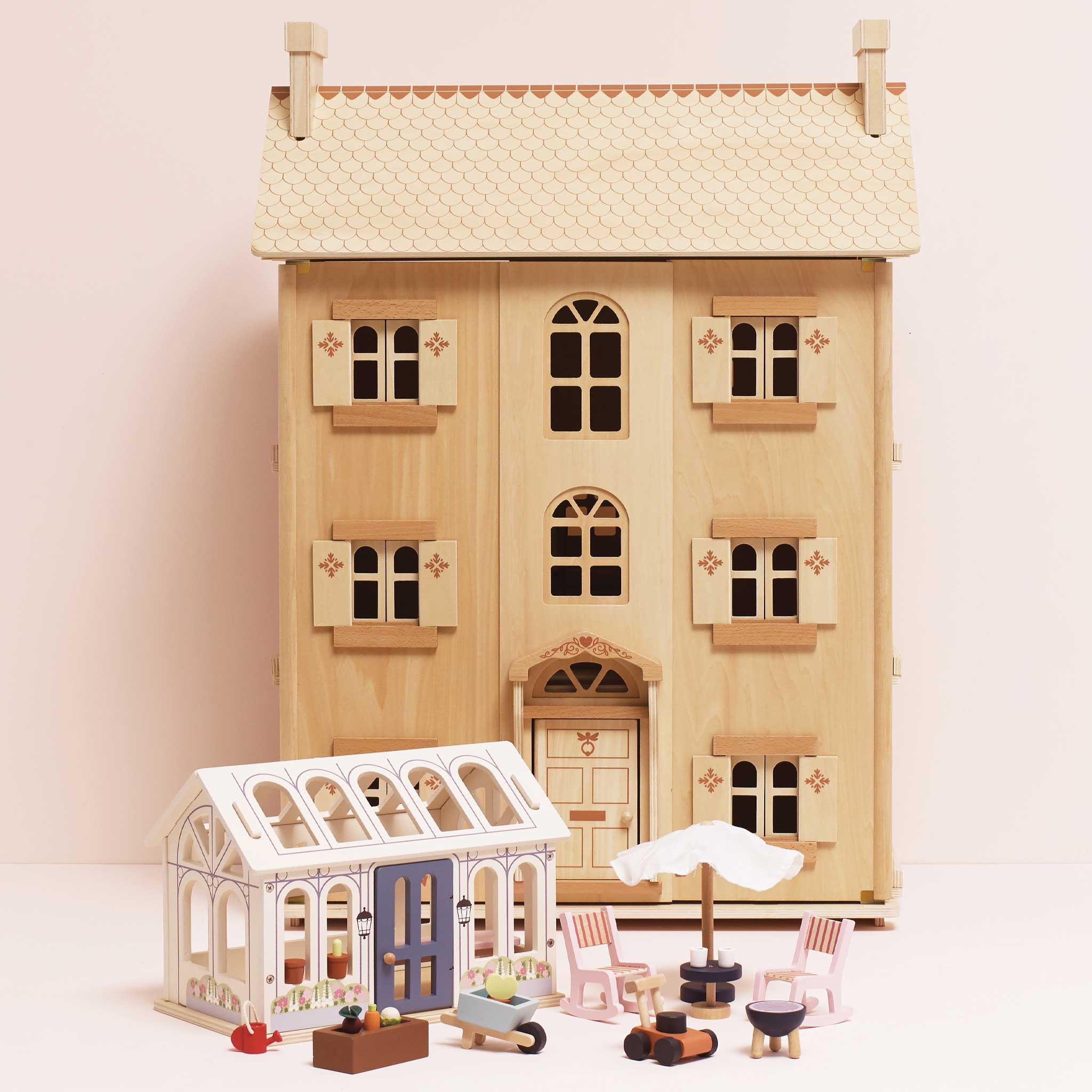 Le Toy Van Natural Wood Dollhouse – The Grand