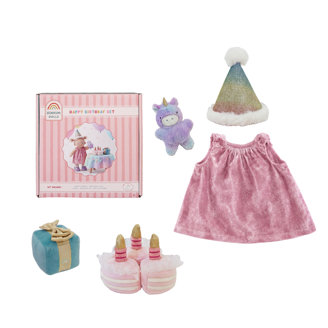 Olli Ella Dinkum Doll Happy Birthday Set (Limited Edition)
