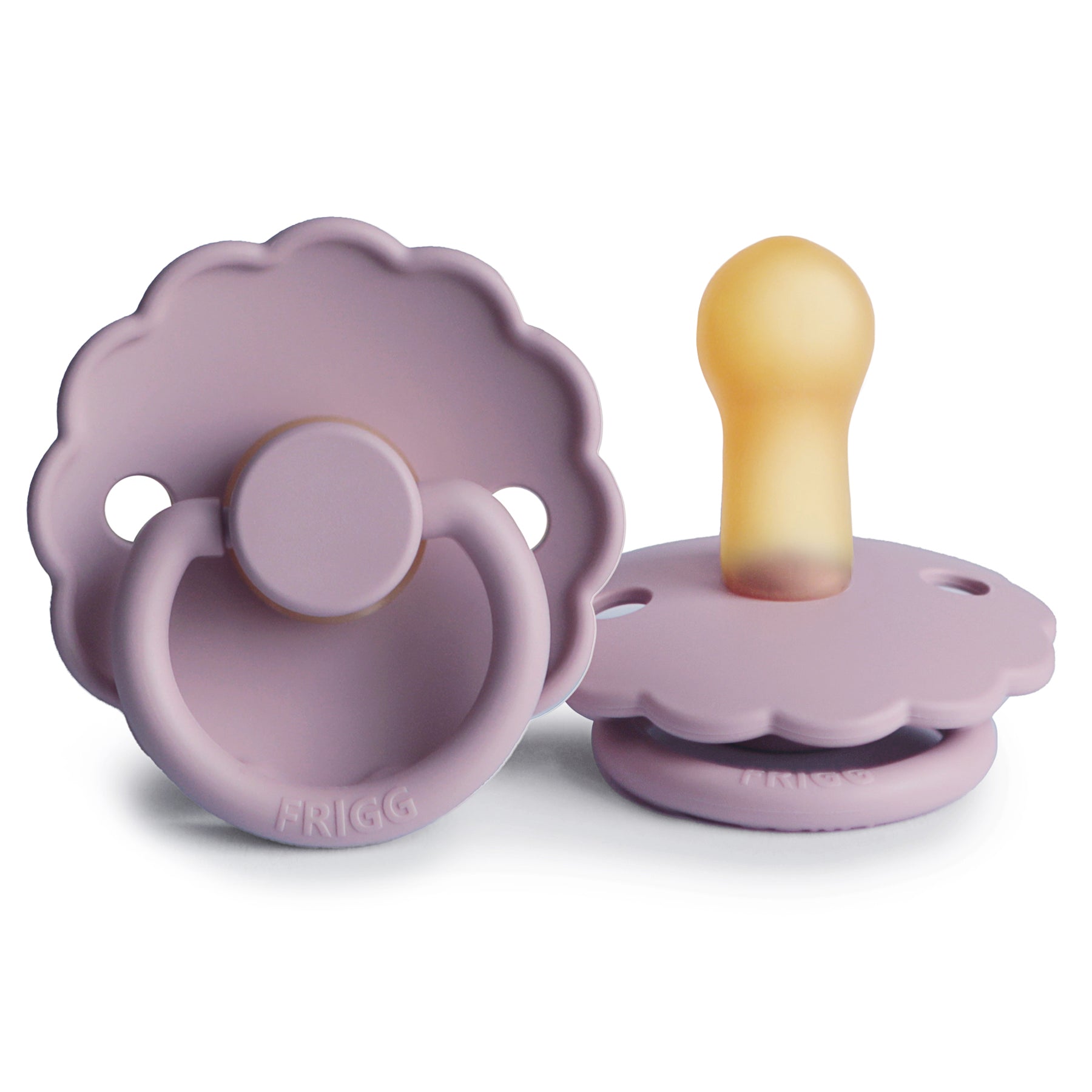 FRIGG Daisy Round Latex Pacifier – Heather