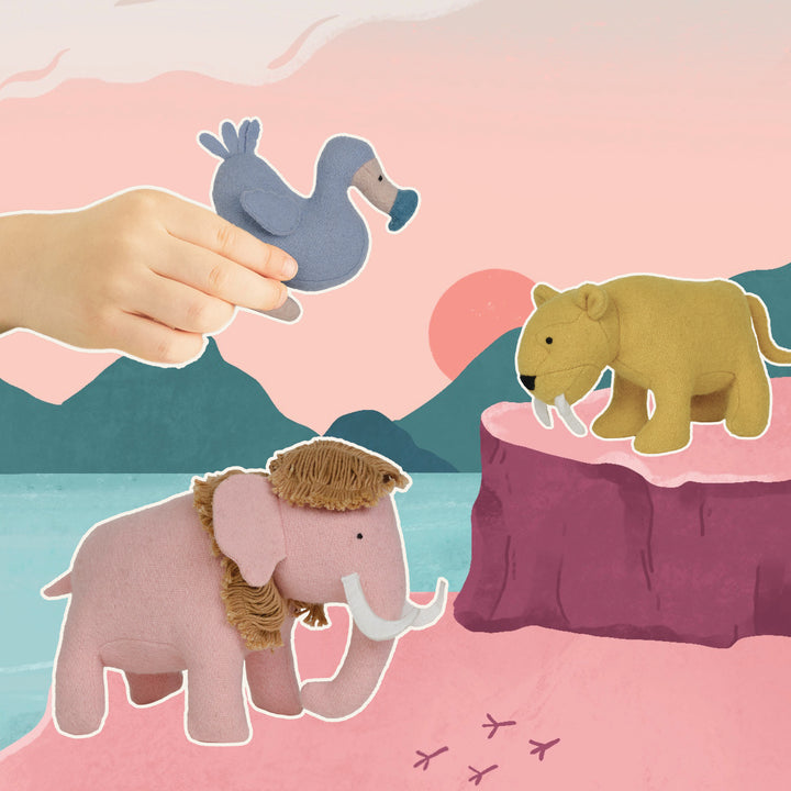 Olli Ella Holdie Set – Extinct Animals