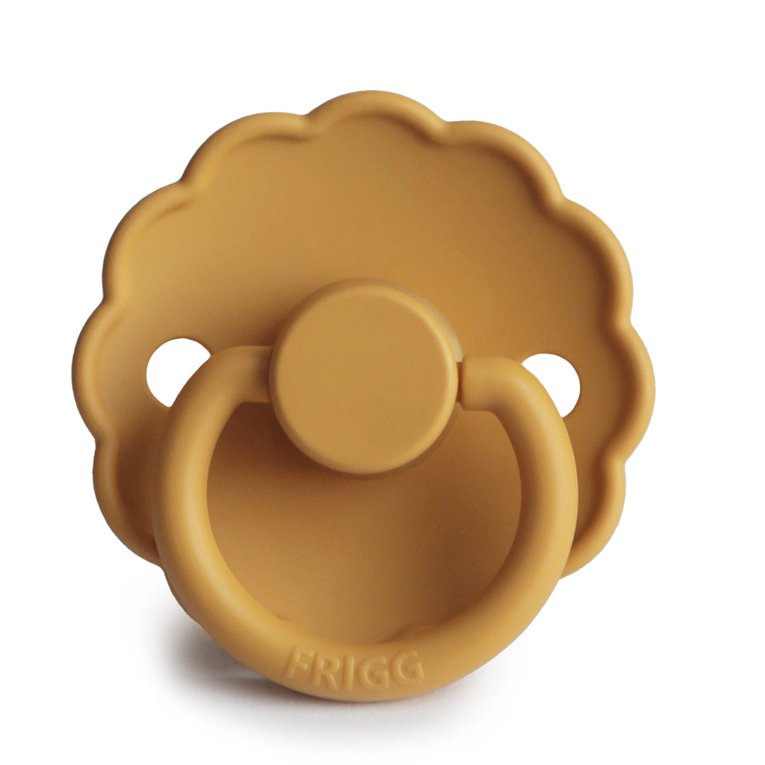 FRIGG Daisy Round Latex Pacifier – Honey Gold