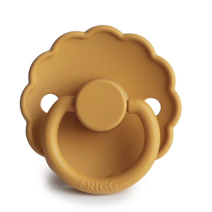 FRIGG Daisy Round Latex Pacifier – Honey Gold