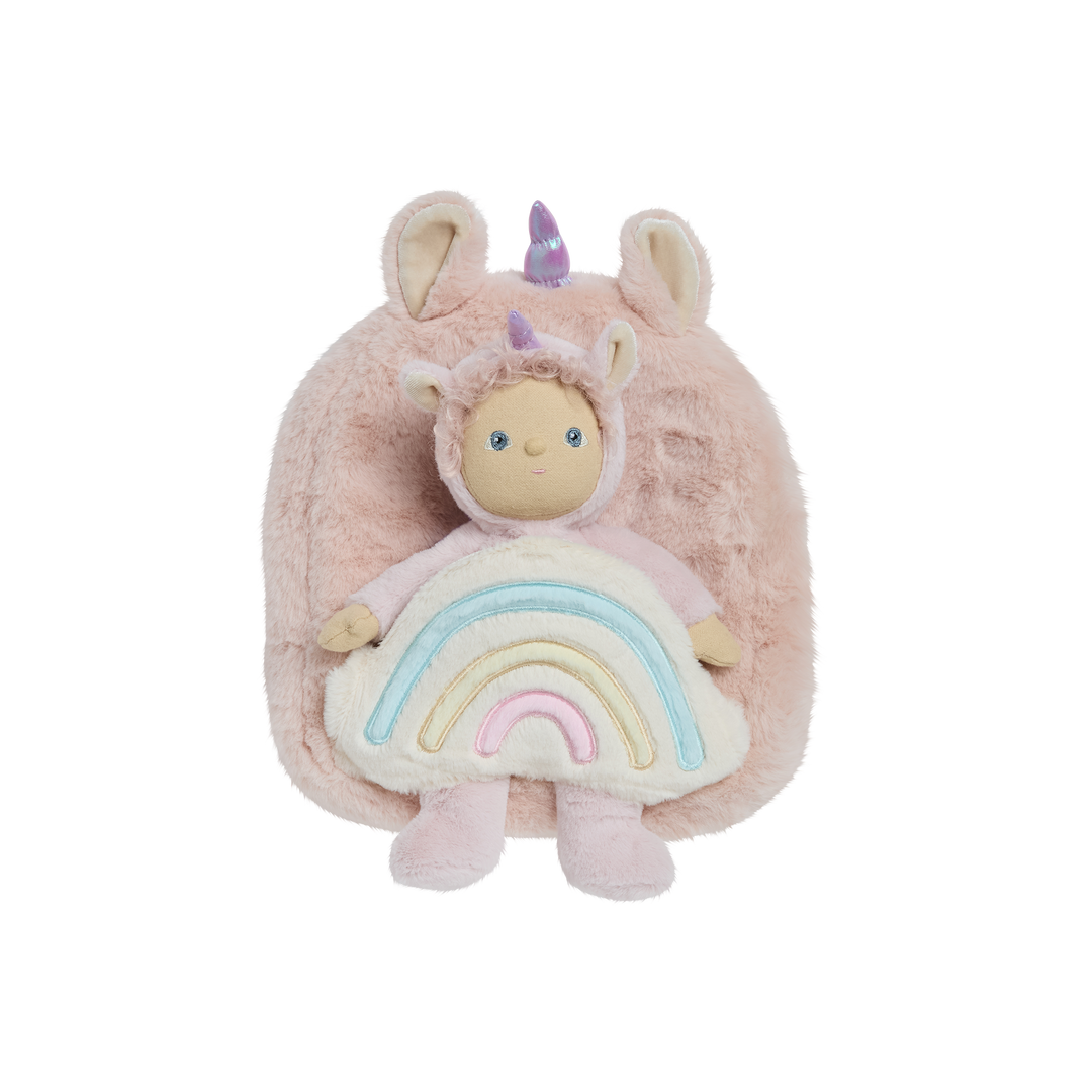 Olli Ella Hopalong Unicorn Backpack – Pink