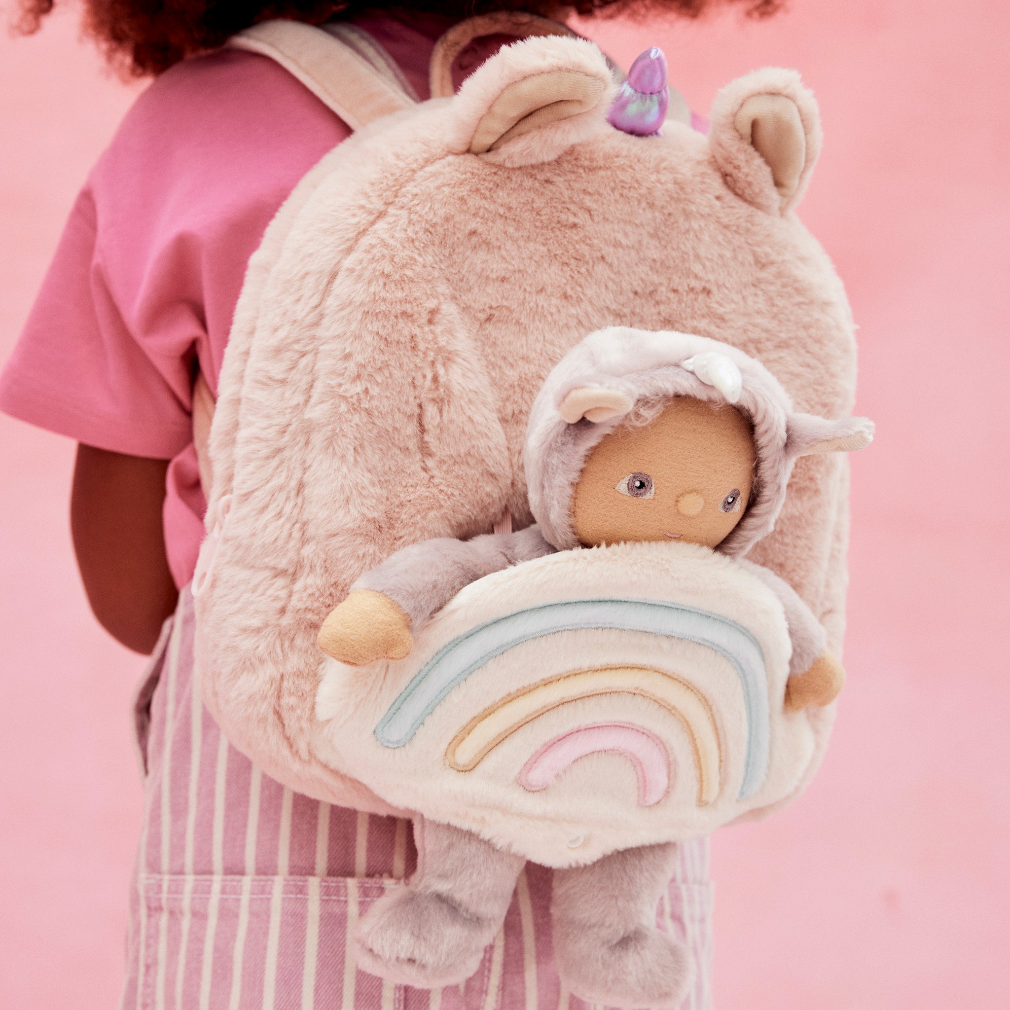 Olli Ella Hopalong Unicorn Backpack – Pink