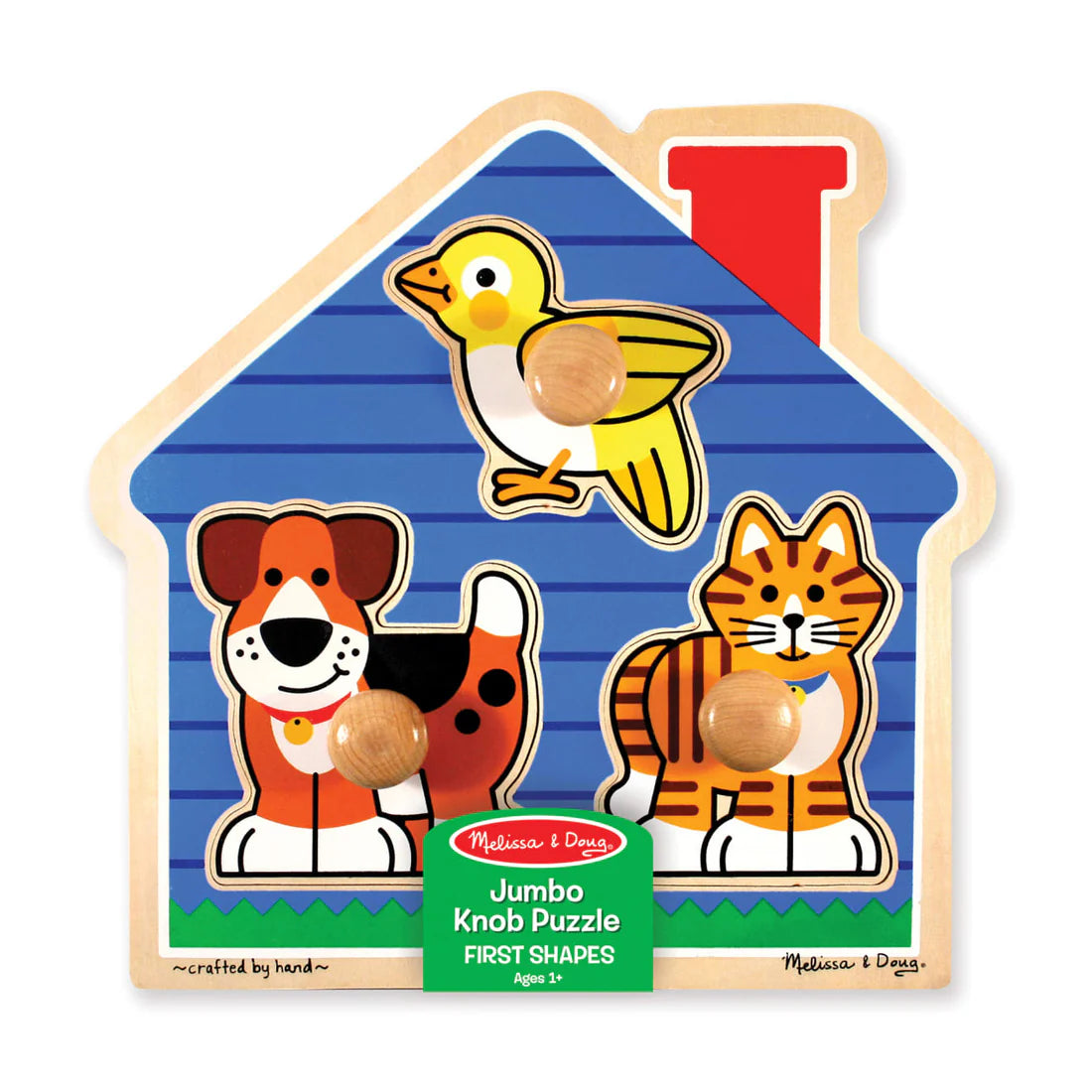 Melissa & Doug House Pets Jumbo Knob Puzzle – 3 Pieces