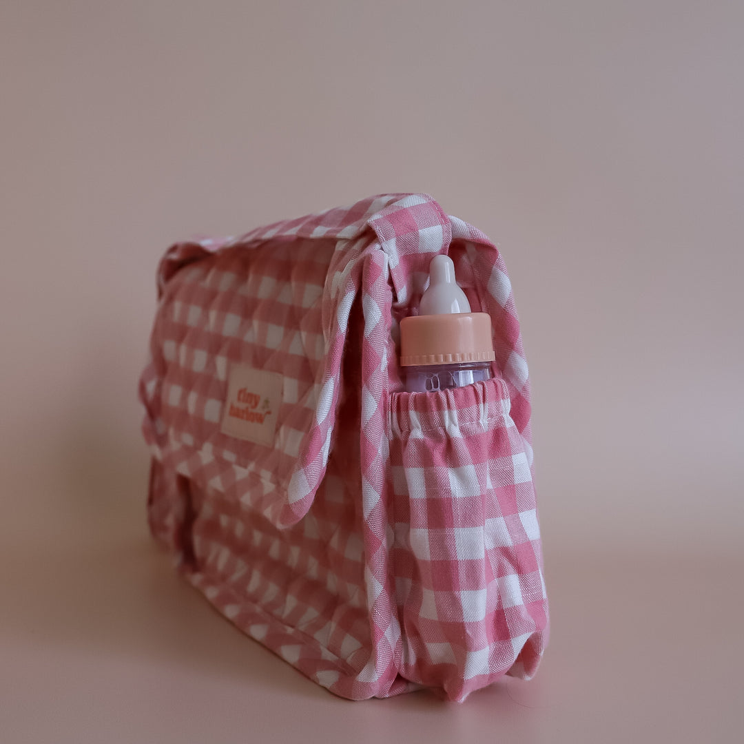 Tiny Harlow Tiny Nurturers Set – Pink Gingham