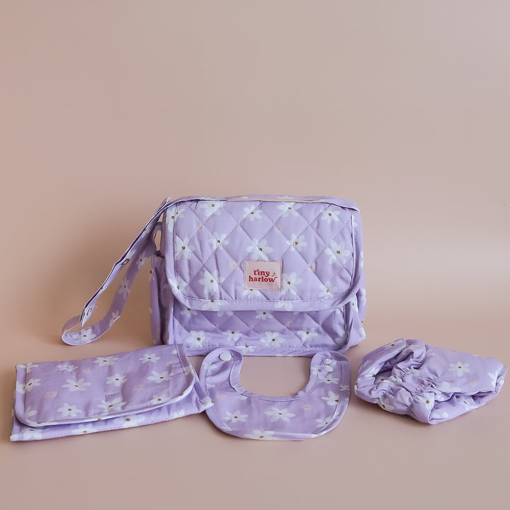 Tiny Harlow Tiny Nurturers Set – Lilac Daisy