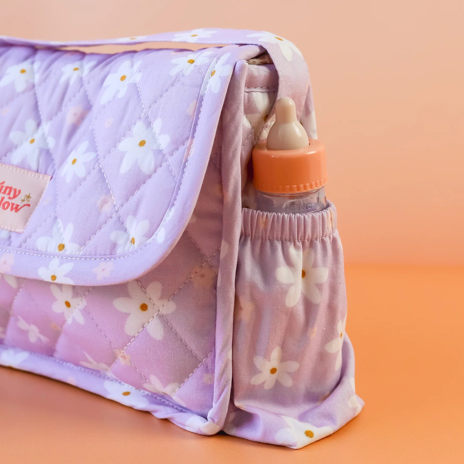 Tiny Harlow Doll Nappy Bag Set – Lilac Daisy