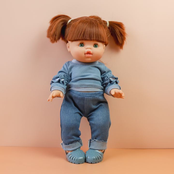 Tiny Harlow Tiny Threads Ruffle Jumper &amp; Denim Pants Set