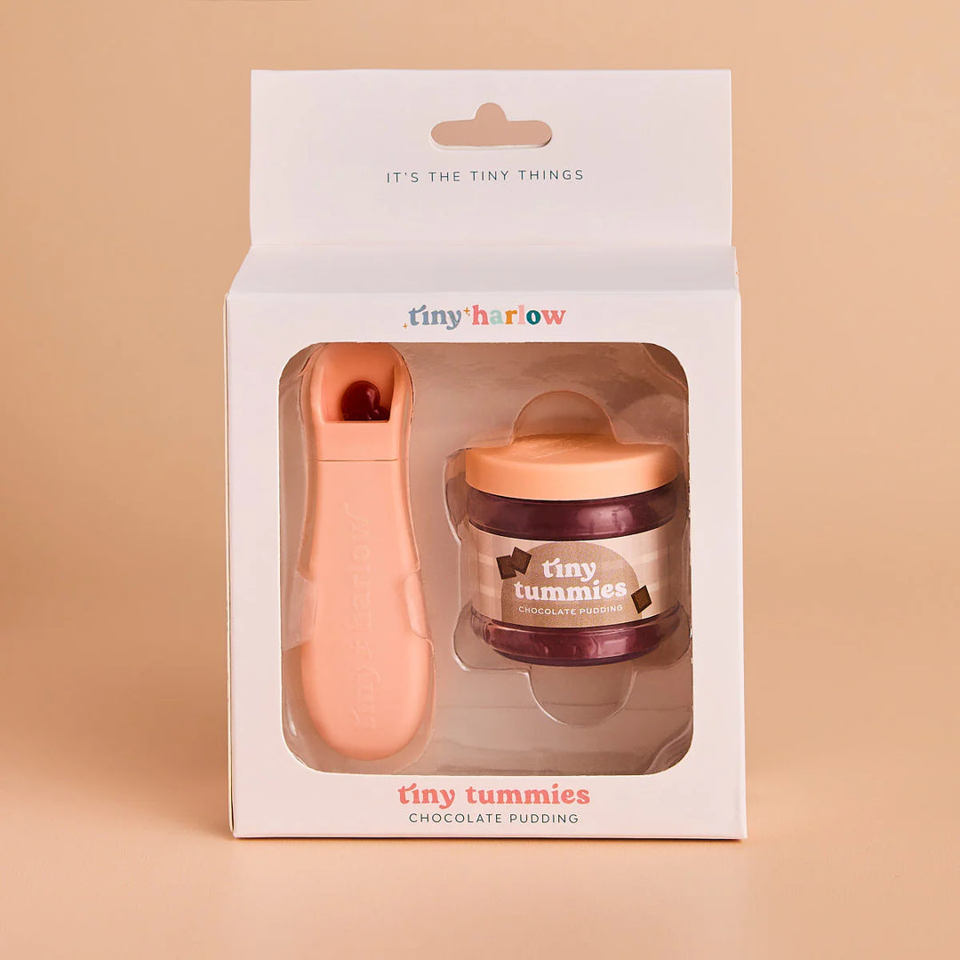Tiny Harlow Tiny Tummies Dolls Food Jar – Chocolate Pudding