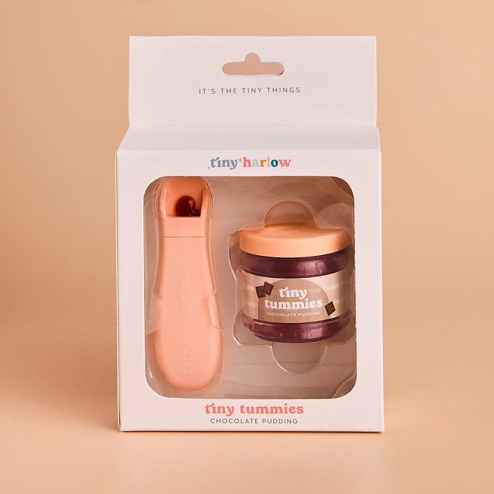 Tiny Harlow Tiny Tummies Dolls Food Jar – Chocolate Pudding