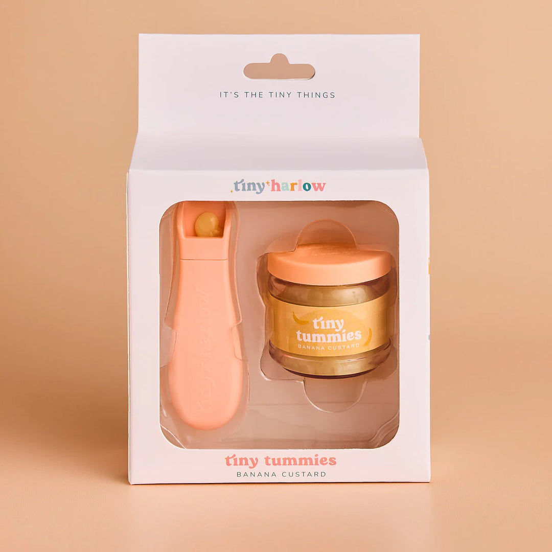 Tiny Harlow Tiny Tummies Dolls Food Jar – Banana Custard