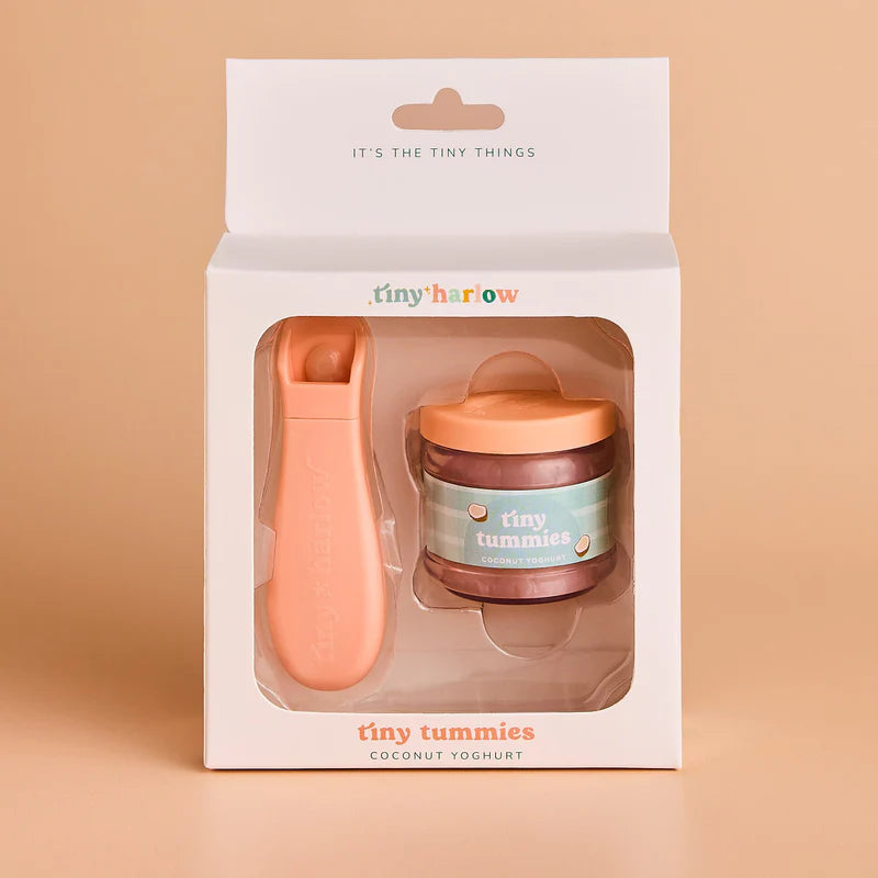 Tiny Harlow Tiny Tummies Dolls Food Jar – Coconut Yoghurt