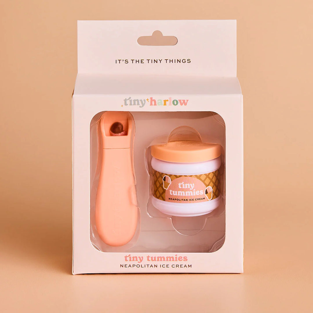 Tiny Harlow Tiny Tummies Dolls Food Jar – Neapolitan Ice Cream