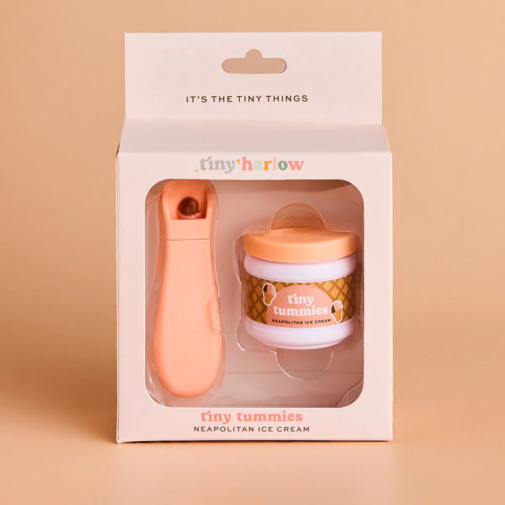 Tiny Harlow Tiny Tummies Dolls Food Jar – Neapolitan Ice Cream