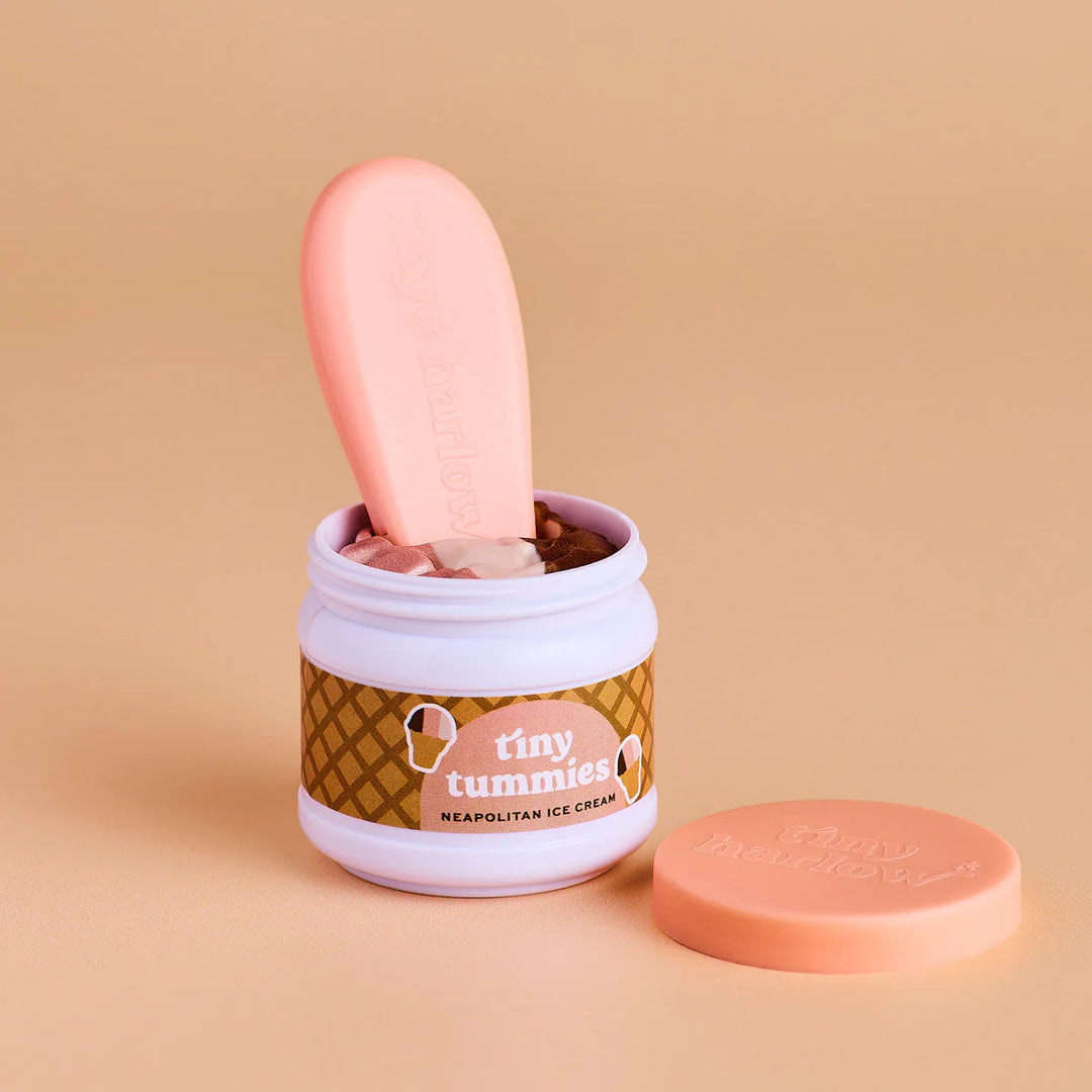 Tiny Harlow Tiny Tummies Dolls Food Jar – Neapolitan Ice Cream