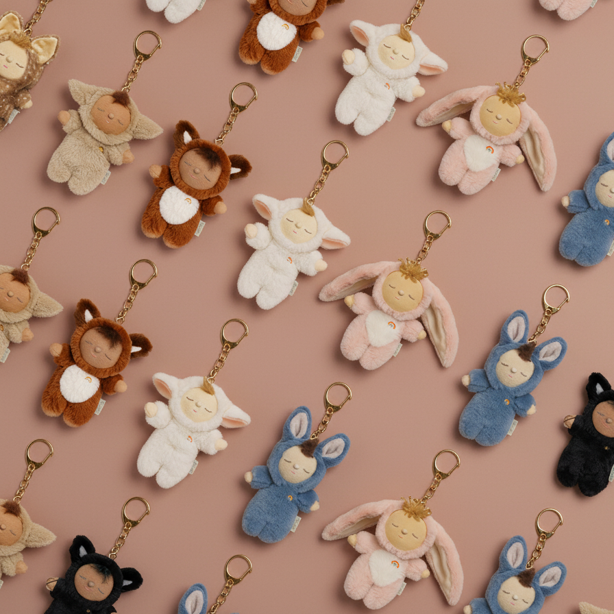 Olli Ella Cozy Bag Charm – Bunny Flopsy