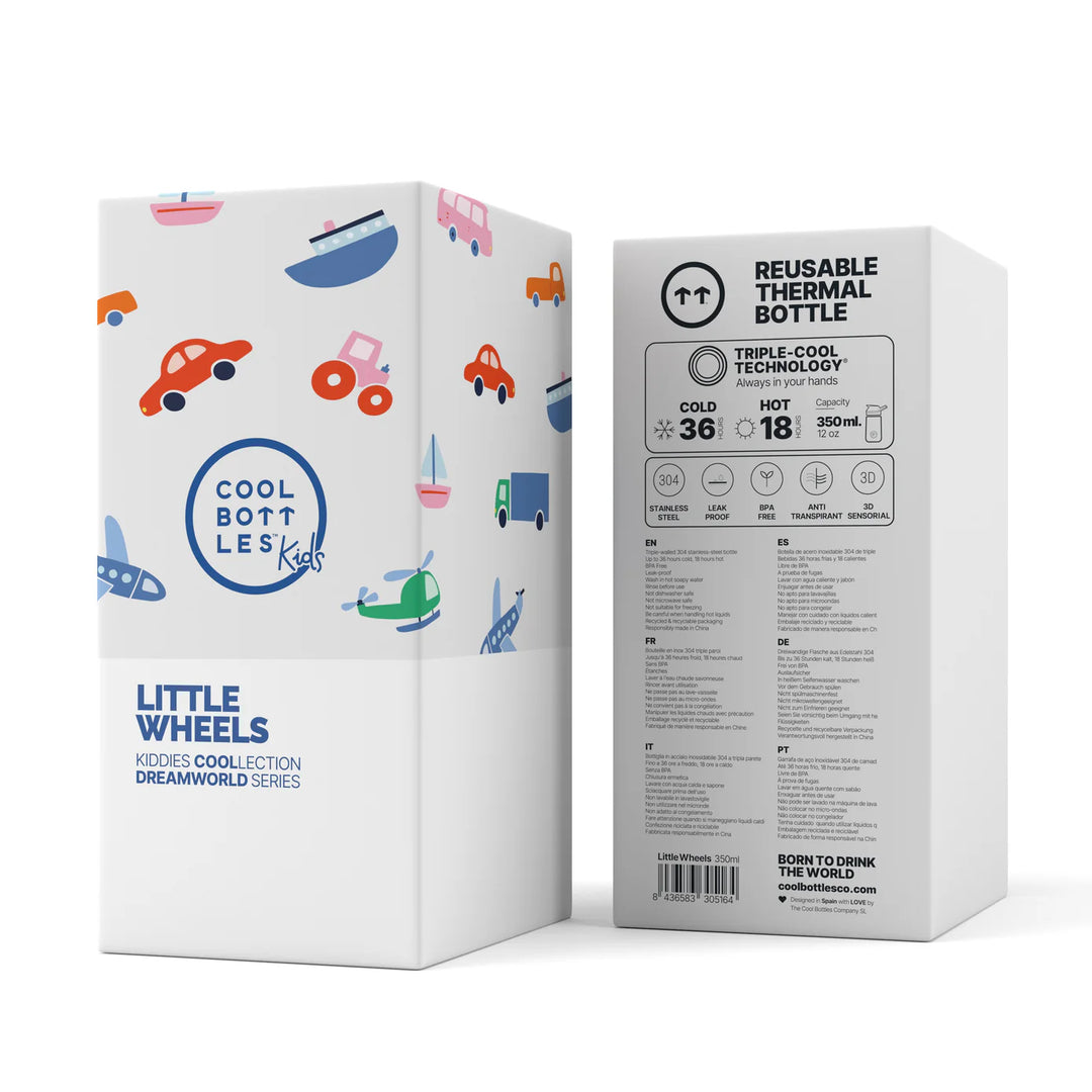 Cool Bottles™ Kiddies Dreamworld Series – Little Wheels (350 ml)