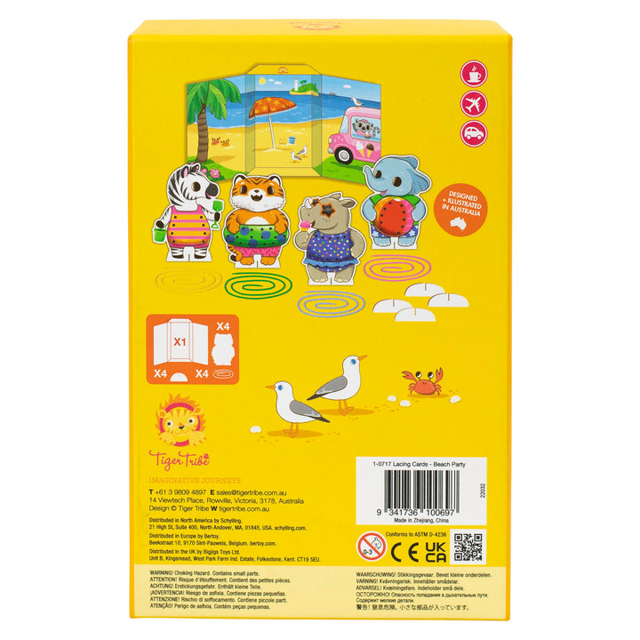 Tiger Tribe Lacing Cards – Beach Party