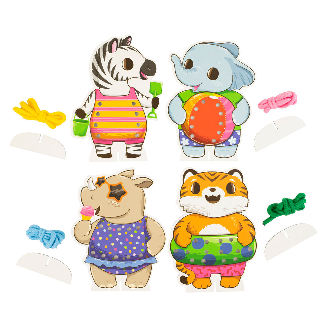 Tiger Tribe Lacing Cards – Beach Party