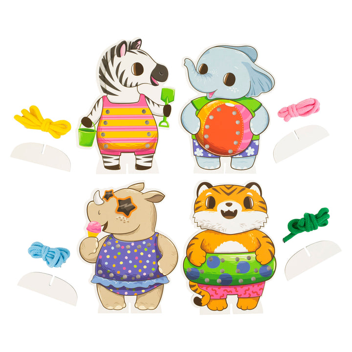 Tiger Tribe Lacing Cards – Beach Party