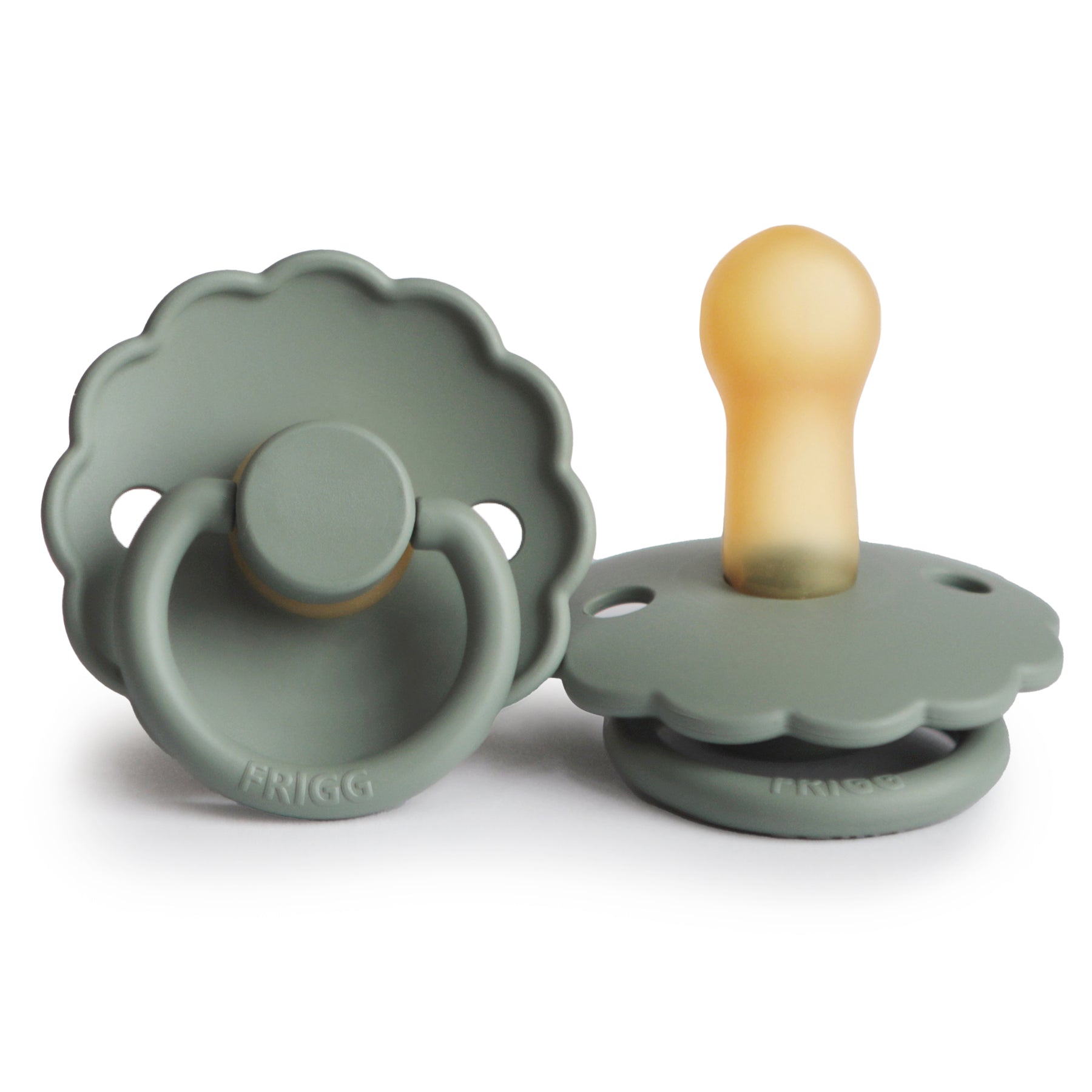 FRIGG Daisy Round Latex Pacifier – Lily Pad