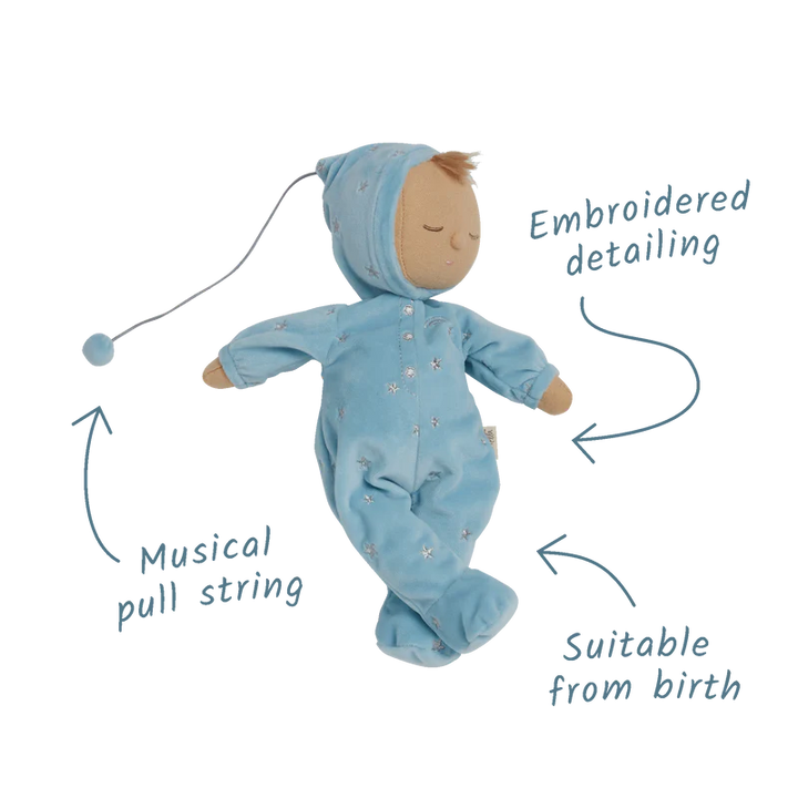 Olli Ella Lullaby Dozy Dinkum Doll Leo – Baby Blue