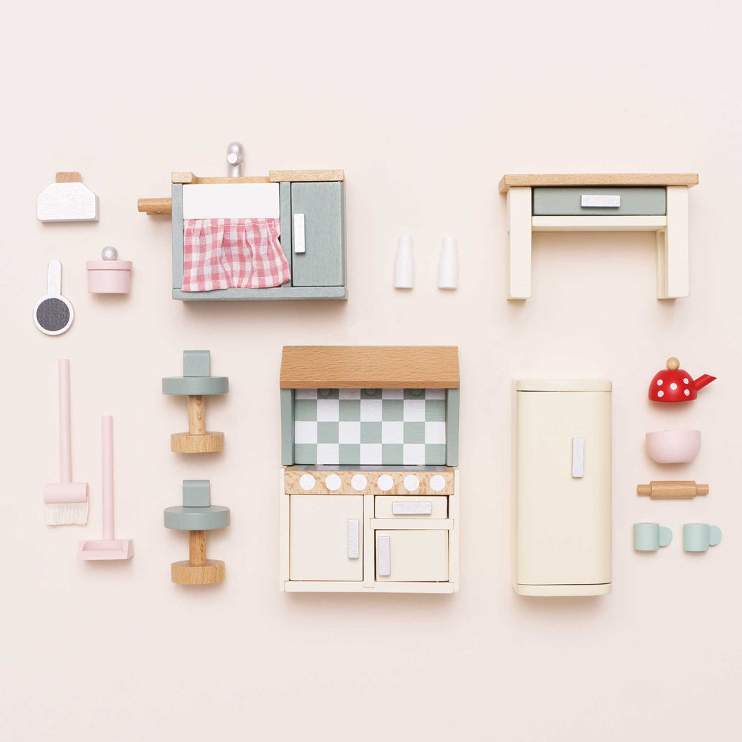 Le Toy Van Wooden Dollhouse Kitchen Set