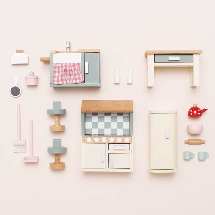 Le Toy Van Wooden Dollhouse Kitchen Set