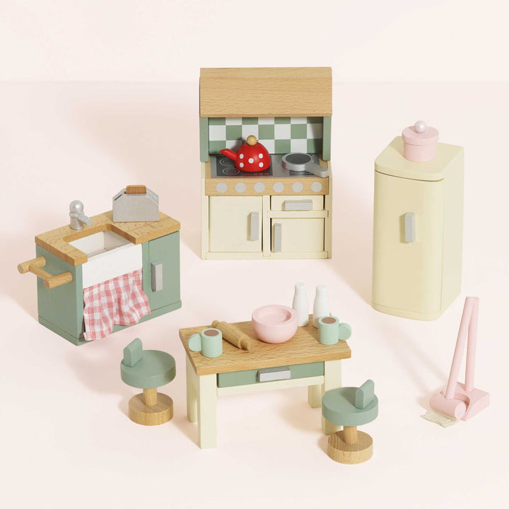 Le Toy Van Wooden Dollhouse Kitchen Set