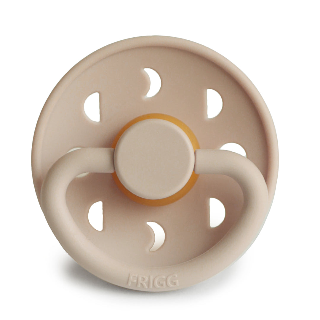 FRIGG Moon Phase Round Latex Pacifier – Croissant
