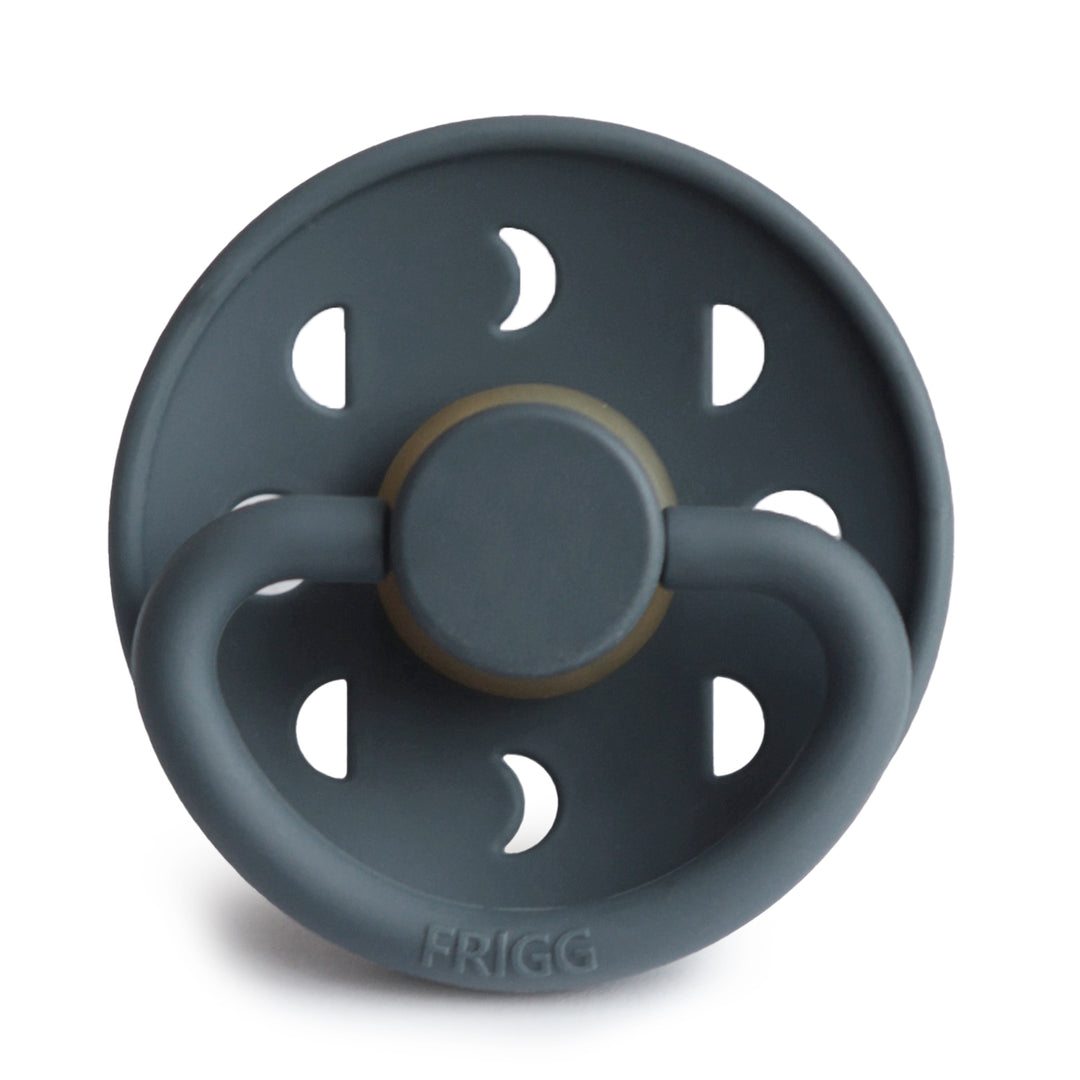 FRIGG Moon Phase Round Latex Pacifier – Slate