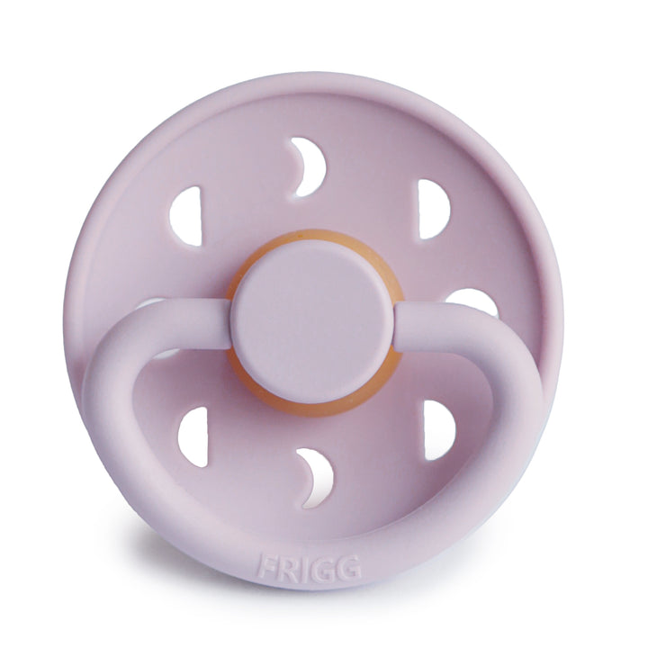 FRIGG Moon Phase Round Latex Pacifier – Soft Lilac