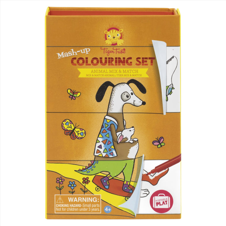 Tiger Tribe Mash-Up Colouring Set – Animals Mix &amp; Match