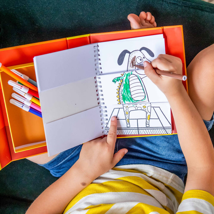 Tiger Tribe Mash-Up Colouring Set – Animals Mix &amp; Match