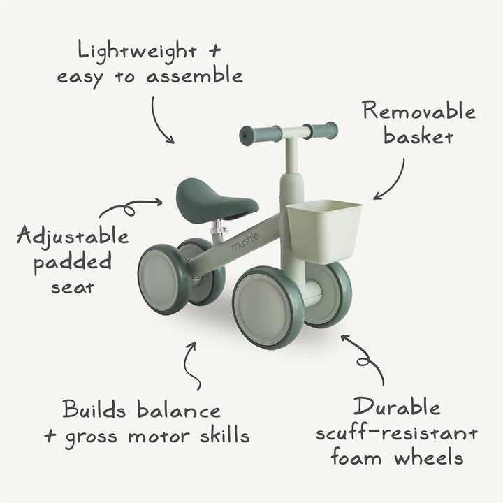 Mushie Mini Toddler Bike – Sage