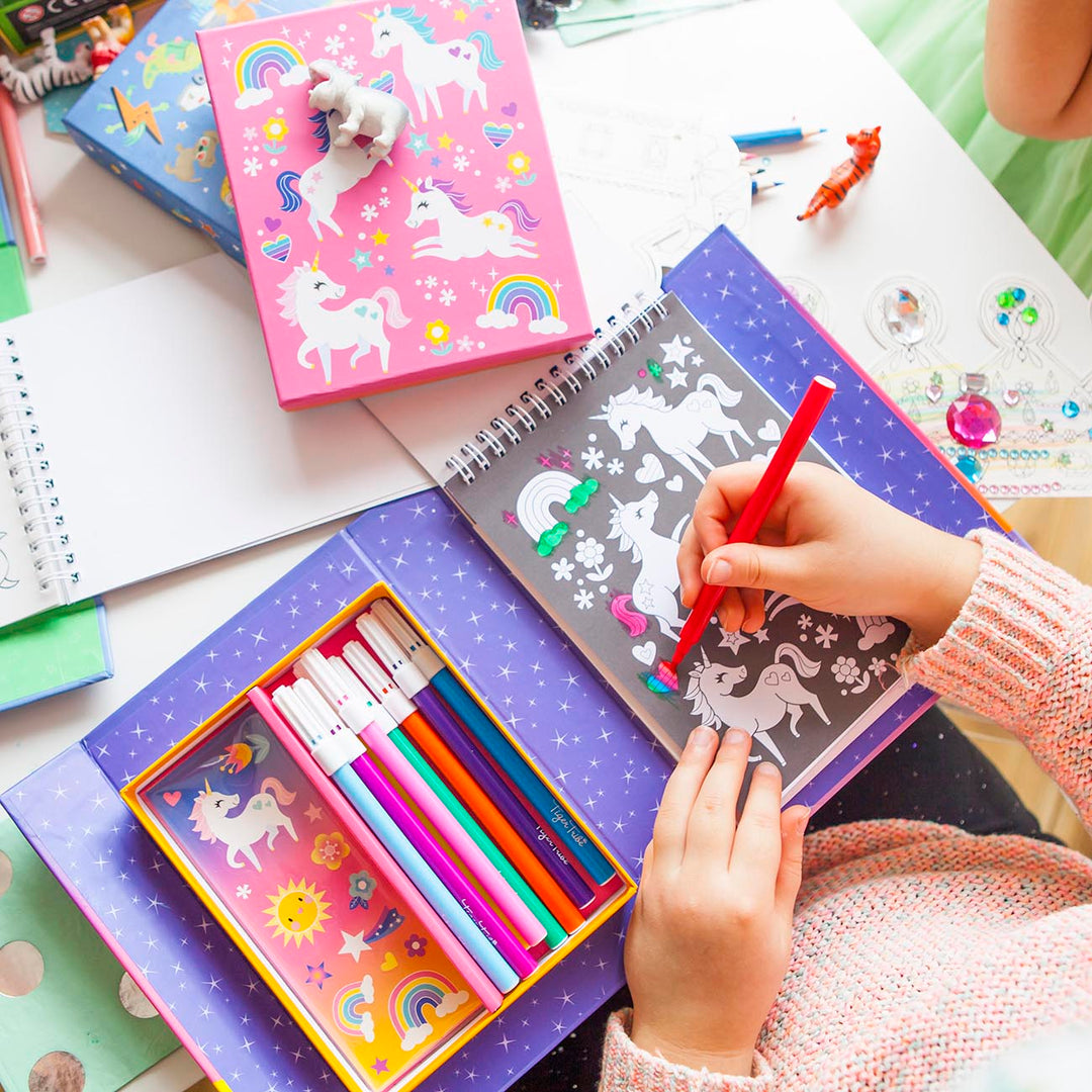 Tiger Tribe Colouring Set – Unicorn Magic