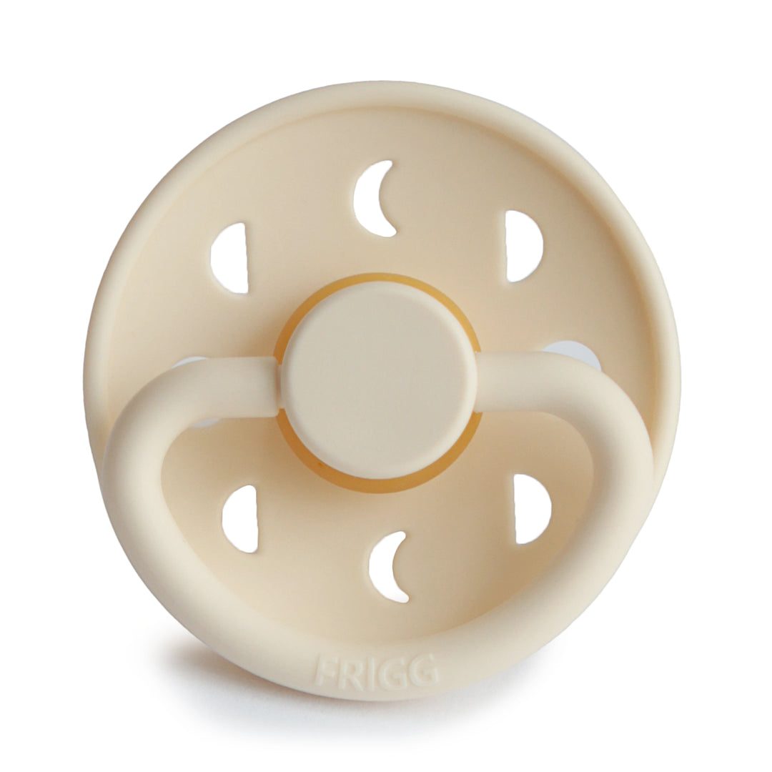 FRIGG Moon Phase Round Latex Pacifier – Cream