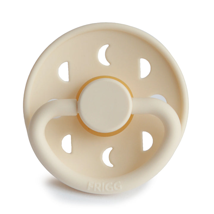 FRIGG Moon Phase Round Latex Pacifier – Cream