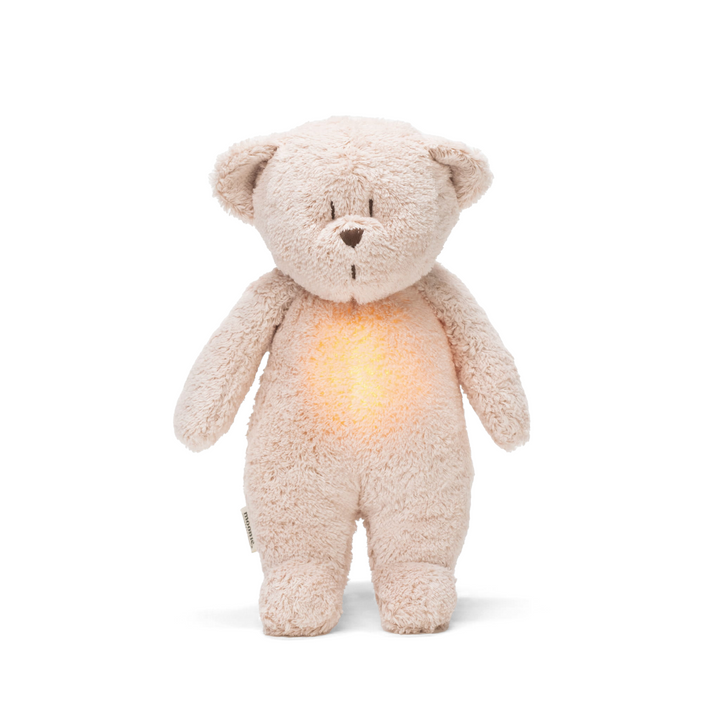 Moonie® Organic Humming Bear with Lamp – Rose