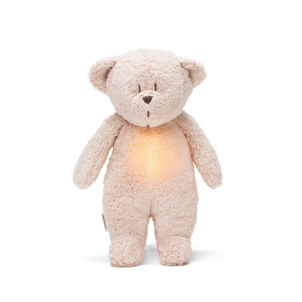 Moonie® Organic Humming Bear with Lamp – Rose