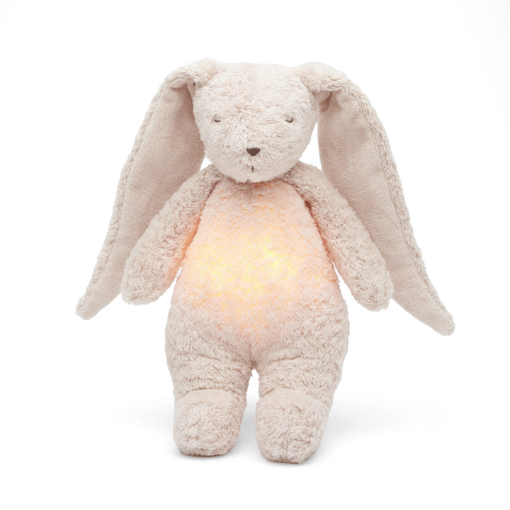 Moonie® Organic Humming Bunny with Lamp – Rose