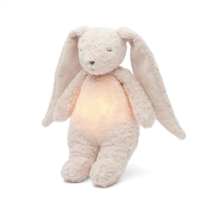Moonie® Organic Humming Bunny with Lamp – Rose