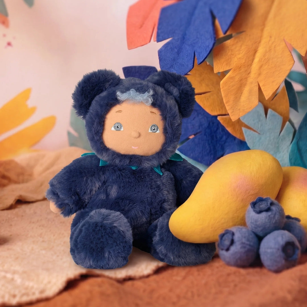 Olli Ella Mumble Jungle Cozy Dinkum Doll – Blueberry Bear (Limited Edition)