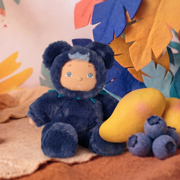 Olli Ella Mumble Jungle Cozy Dinkum Doll – Blueberry Bear (Limited Edition)