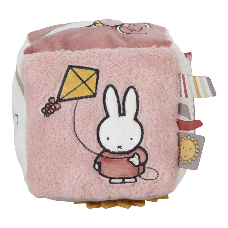 Little Dutch x Miffy Fluffy Activity Cube – Pink