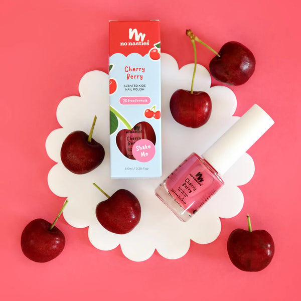 No Nasties Kids Scented Scratch-Off Nail Polish – Cherry Berry
